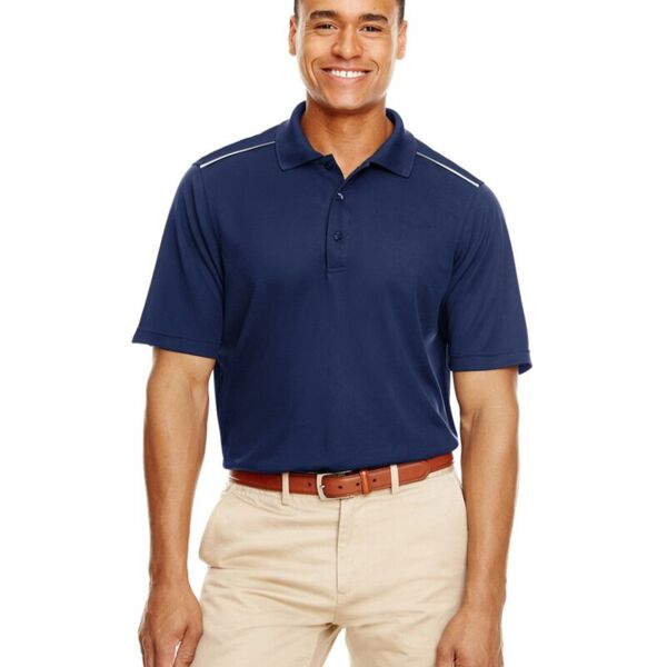 Men's Radiant Performance Piqué Polo with Reflective Piping Thumbnail